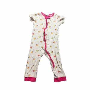 Pink and White Ice Cream Print Baby Romper